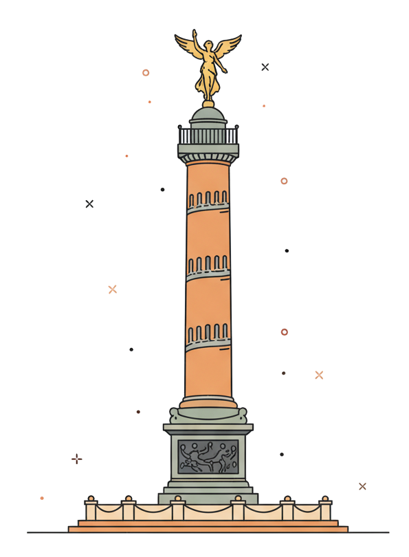 Place de la bastille illustration